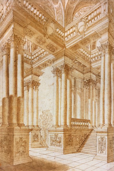 Architectural Study by Giuseppe Bibiena